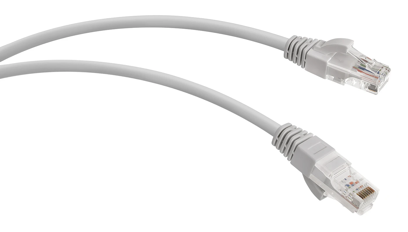 Патч-корд U/UTP категория 5е 2xRJ45 неэкранированный серый LSZH 3м WRline WRLine 520158