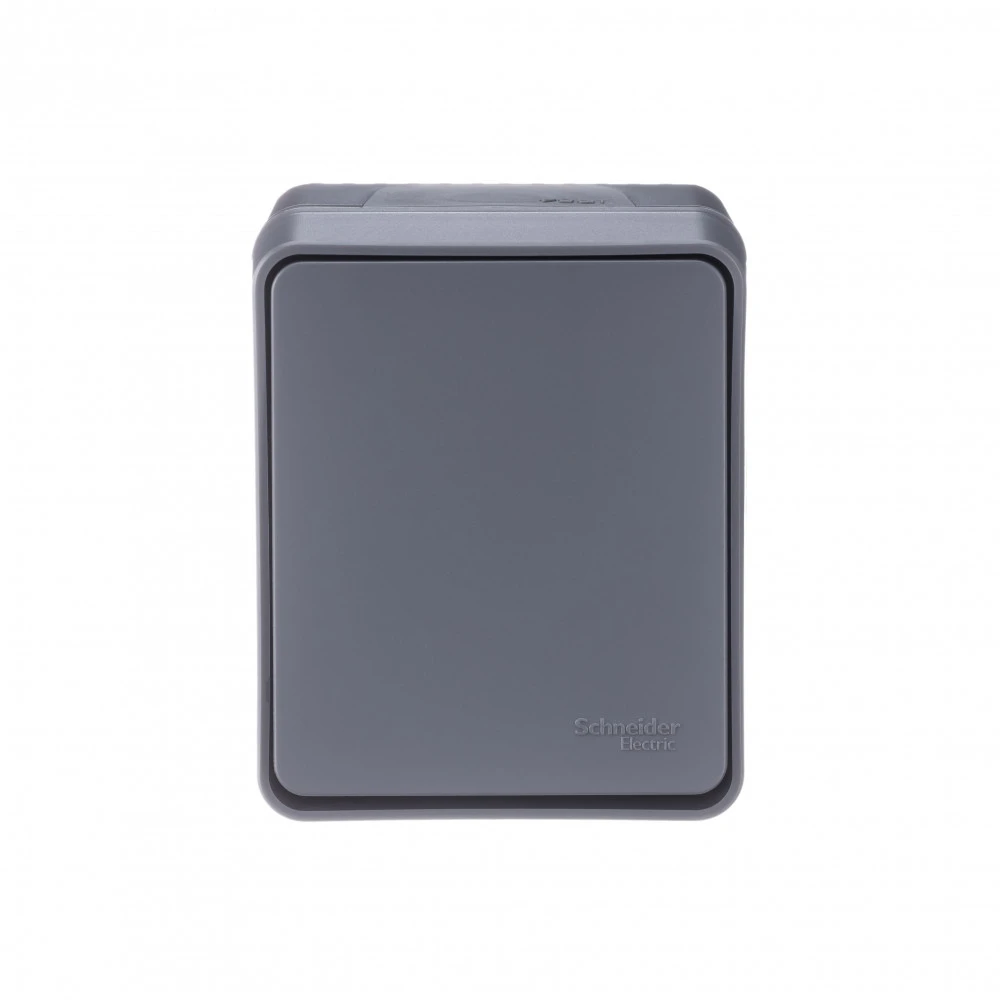 AtlasDesign Profi54 переключатель одноклавишный IP54 10 АХ, АНТРАЦИТ, Россия Systeme Electric ATN544061
