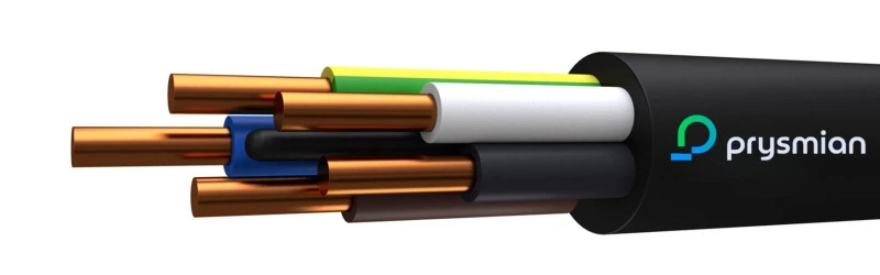 Кабель силовой ВВГнг(А)-LS 5х4 барабан РЭК/Prysmian 1505060106
