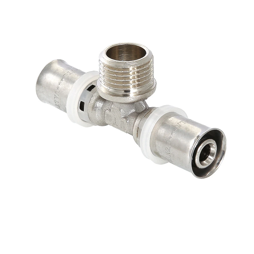 Тройник пресс 16 х 1/2' НР (VTm.233.N.160416) VALTEC IV2331604
