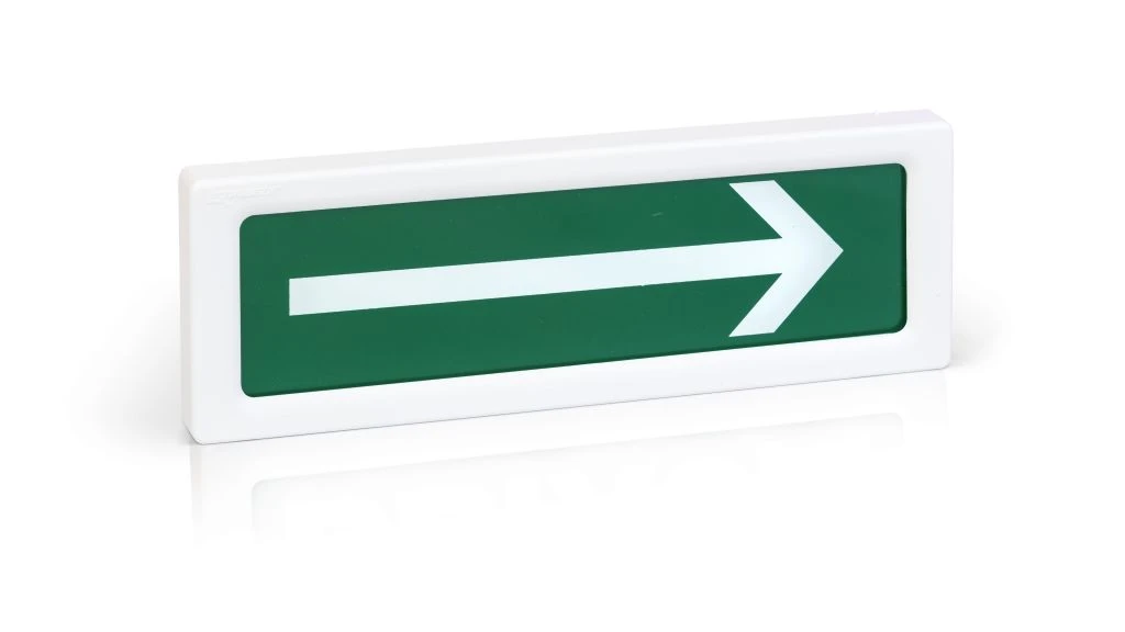 Оповещатель световой ОПОП 1-R3 СТРЕЛКА ВПРАВО фон зеленый Рубеж Rbz-337643