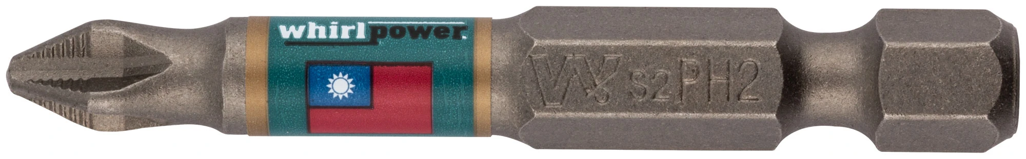 Биты 10 шт, сталь S2, с насечкой, ''Профи'' РН 2 (57577) WhirlPower