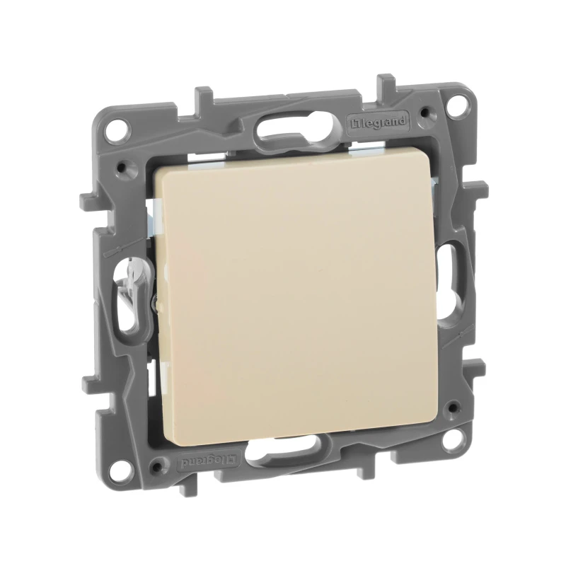 ETIKA Переключатель одноклавишный слоновая кость винтовые зажимы 10A Legrand 672305
