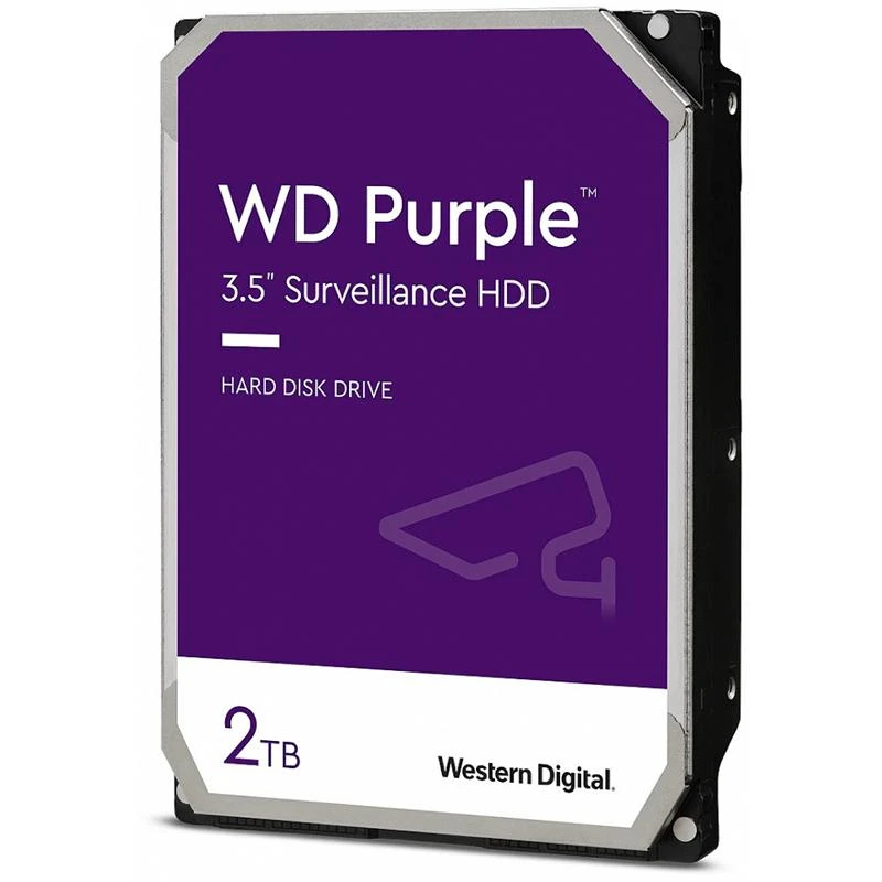 Жесткий диск 2Tb Purple 3.5'', SATAIII, 5400 об/мин, 256 МБ Western Digital 1000691139