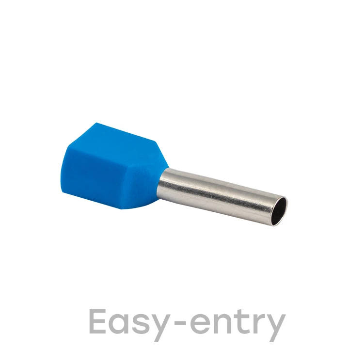 Наконечник штыревой втулочный  НШвИ(2) 2,5-13 (50шт.) EKF nhvi2-2.5-13