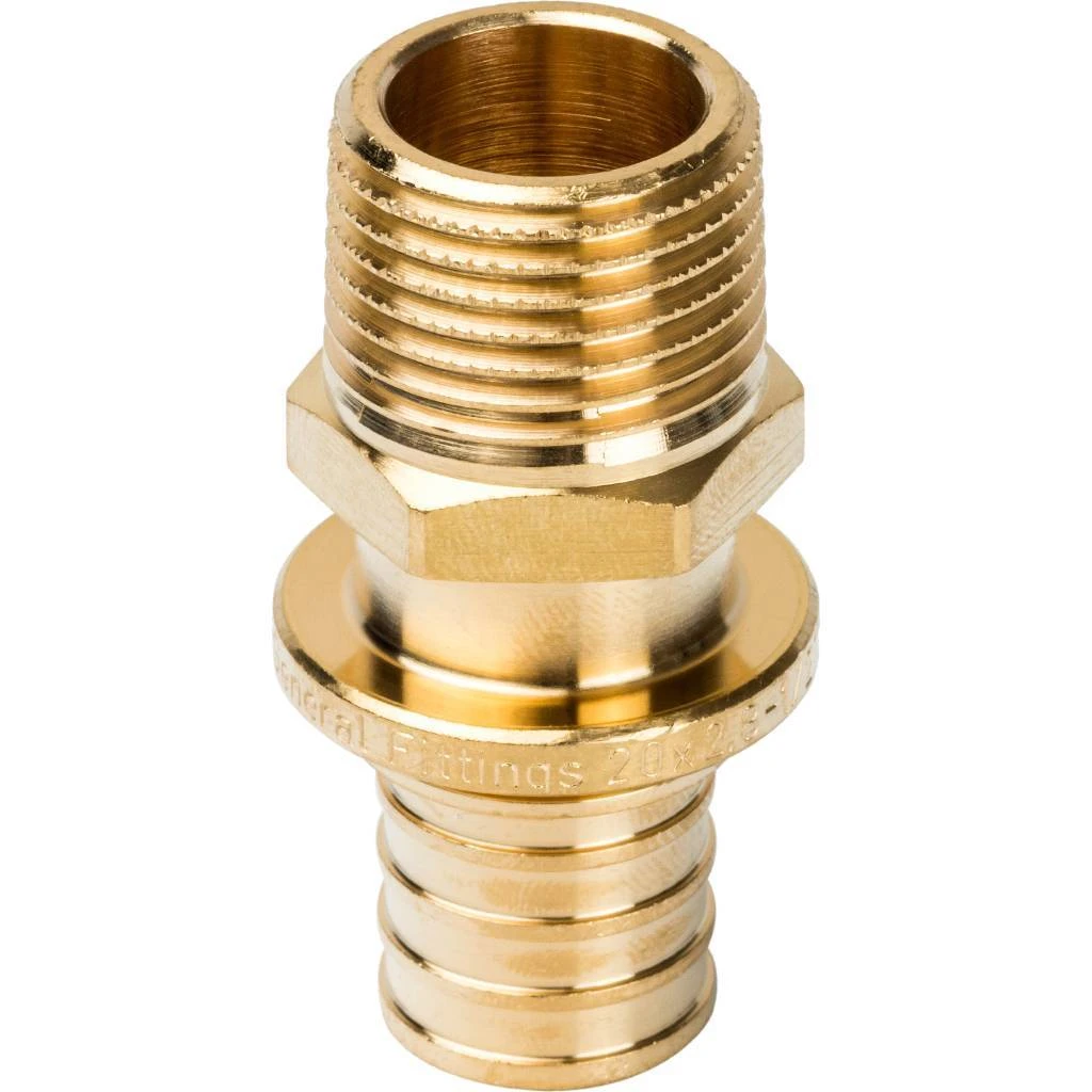 Переходник НР 20xR 1/2 для труб из сшитого полиэтилена аксиальный STOUT RG008P0TP3MQRE