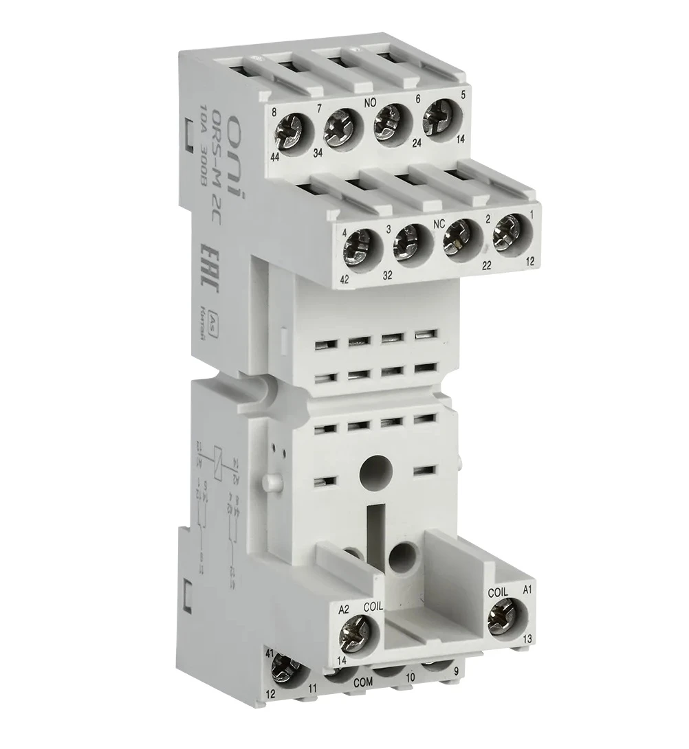 Колодка для реле ORM 2C ONI (ORS-M-1-2-G)