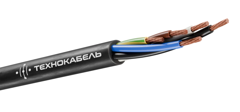 Кабель силовой КГВВнг(А)-LS 5Х1.5 (N.PE)-0.660 ТРТС Технокабель НПП 00-00149747