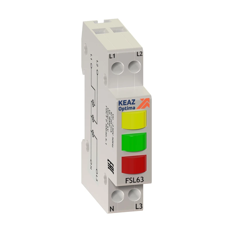 Индикатор фаз световой OptiDin FSL63-230A-УХЛ3 (138626) КЭАЗ