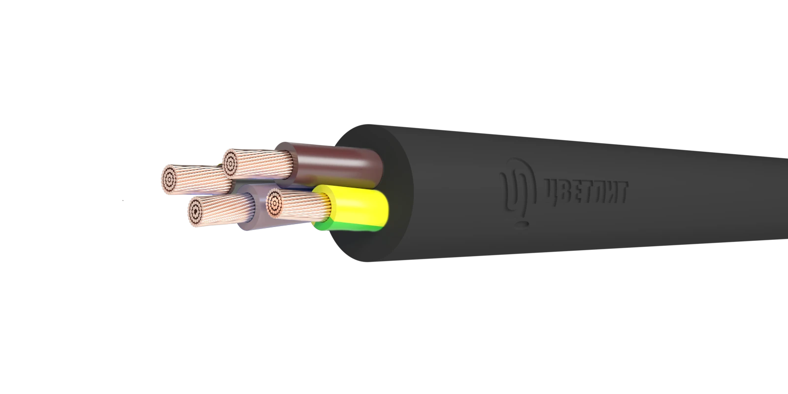 Кабель силовой КГ 3х2,5+1х1,5(РЕ) 380/660-2 ТРТС Цветлит КЗ 00-00142601