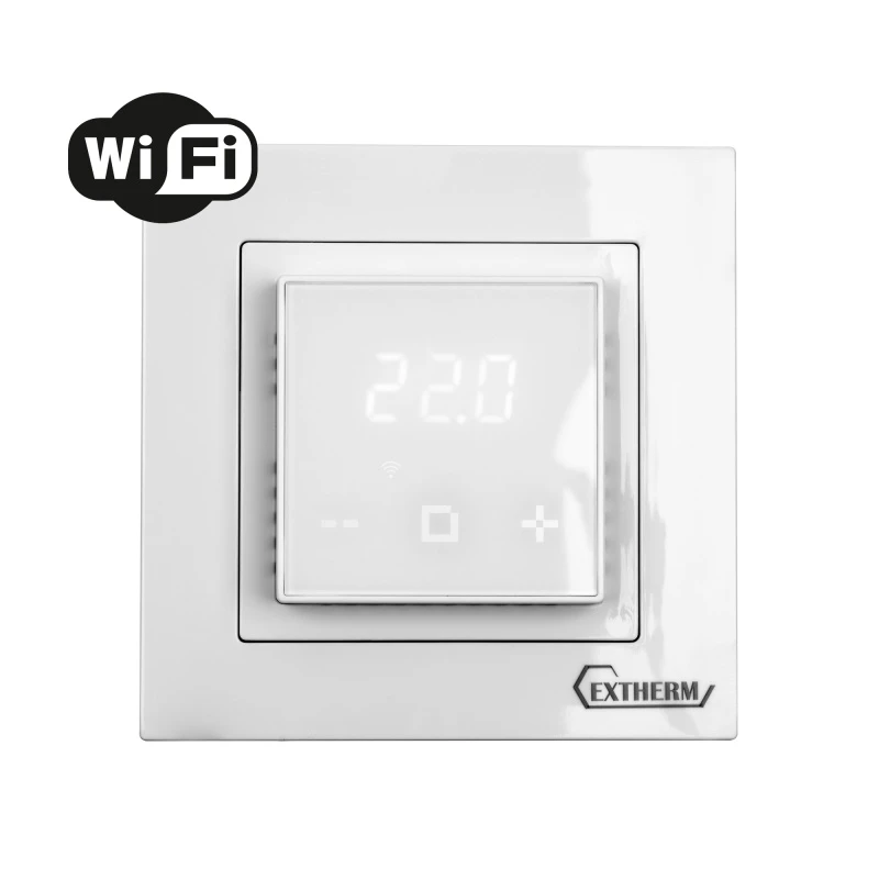 Термостат ET-44-W програмируемый, сенсорный экран (белый) EXTHERM Extherm ET-44(w)