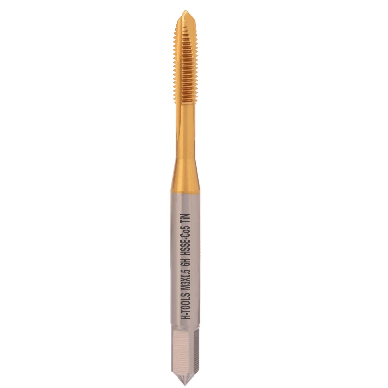 Метчик М 3,0х0,5 (Машинный) DIN371 HSSE-TiN 6h B/4-5P 56мм a=2,7 H-Tools 113X01-C2-0030