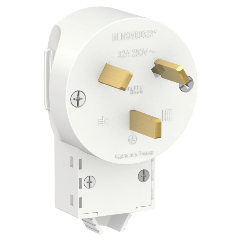 BLANCA скрытой установки вилка силовая 2р+n, 32а, 250в, белый Systeme Electric BLNSV003231