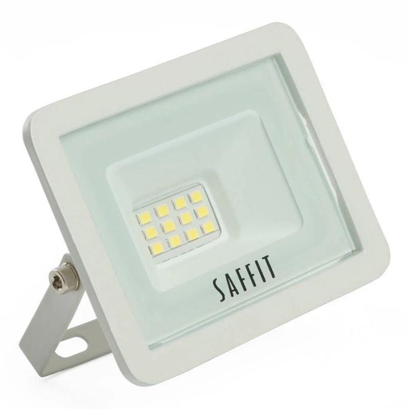 Прожектор светодиодный ДО-10w 6400К 900Лм IP65 белый SAFFIT SFL90-10 55070
