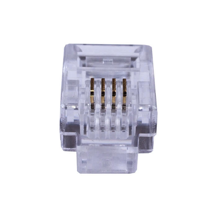 Коннекторы 4P4C (Телефонные разъемы) (RJ-11) Уп. 100шт. (RJ-11 4P4C) SUPRLAN 10-0229