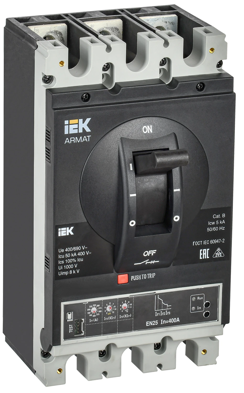 ARMAT Автоматический выключатель в литом корпусе 3P H 50кА 400А эл. станд. IEK AR-MCCB-3H-050-0400A-ELSC AR-MCCB-3H-050-0400A-ELSC