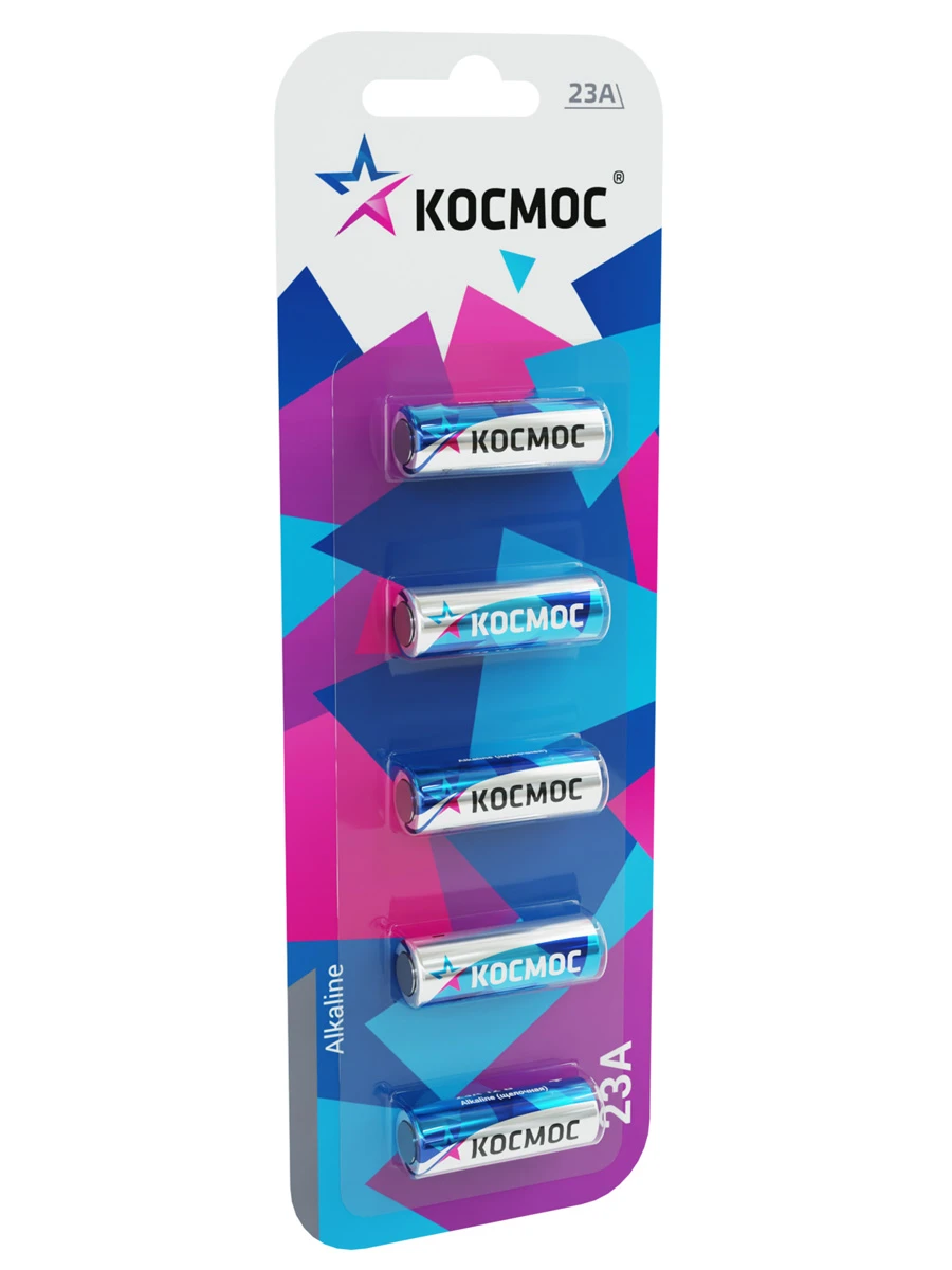 Элемент питания 23А 12V Alkaline 5BL для автосигнализации Космос KOC23A5BL