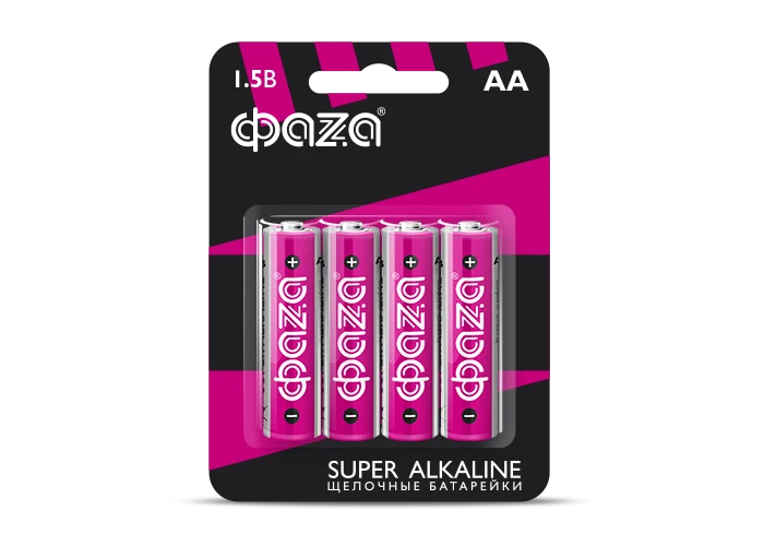 Элемент питания LR 6 (AA) ФАZА Super Alkaline блистер, 4 шт. 5000285