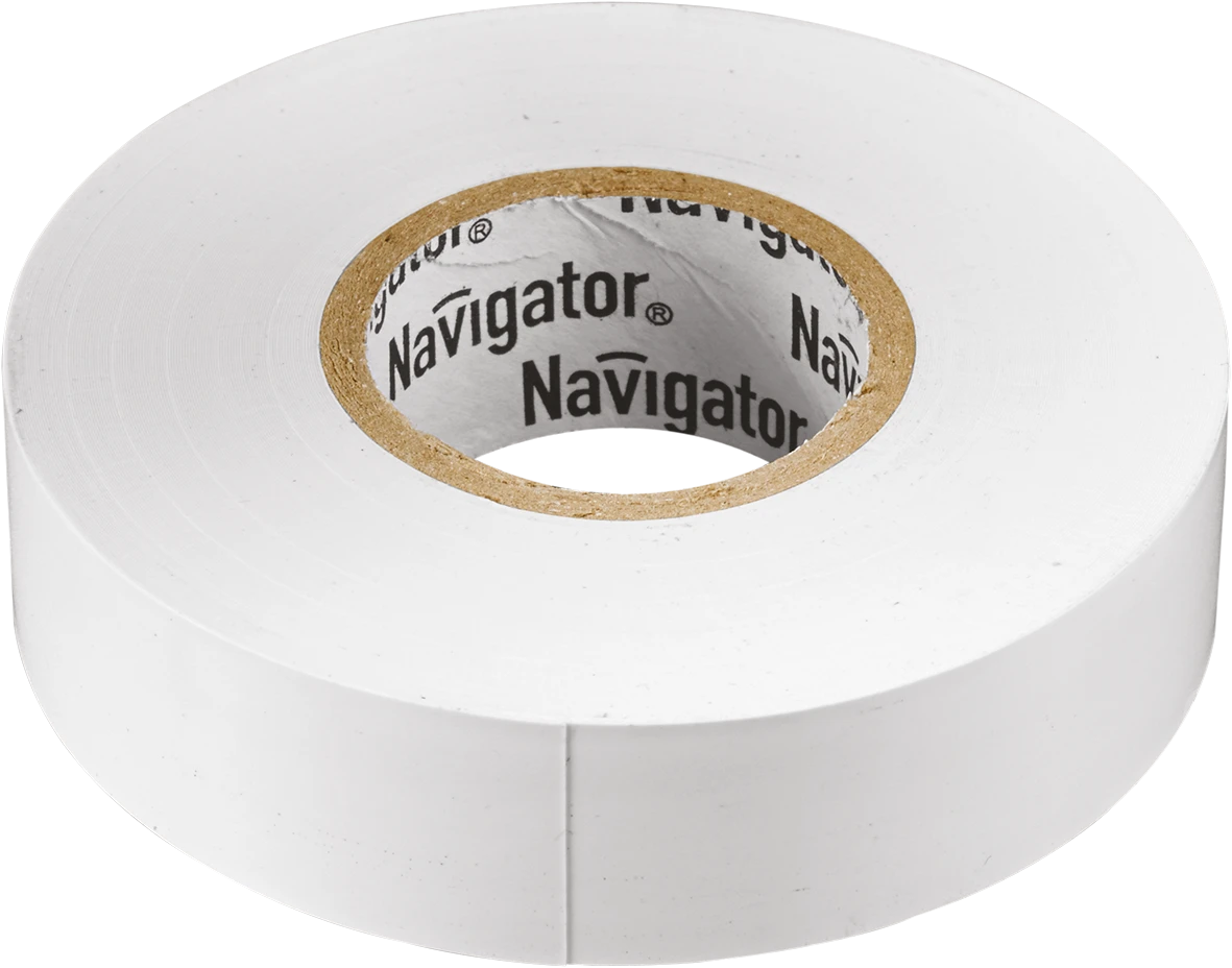 Изолента ПВХ белая 15мм 20м Navigator Group 17349