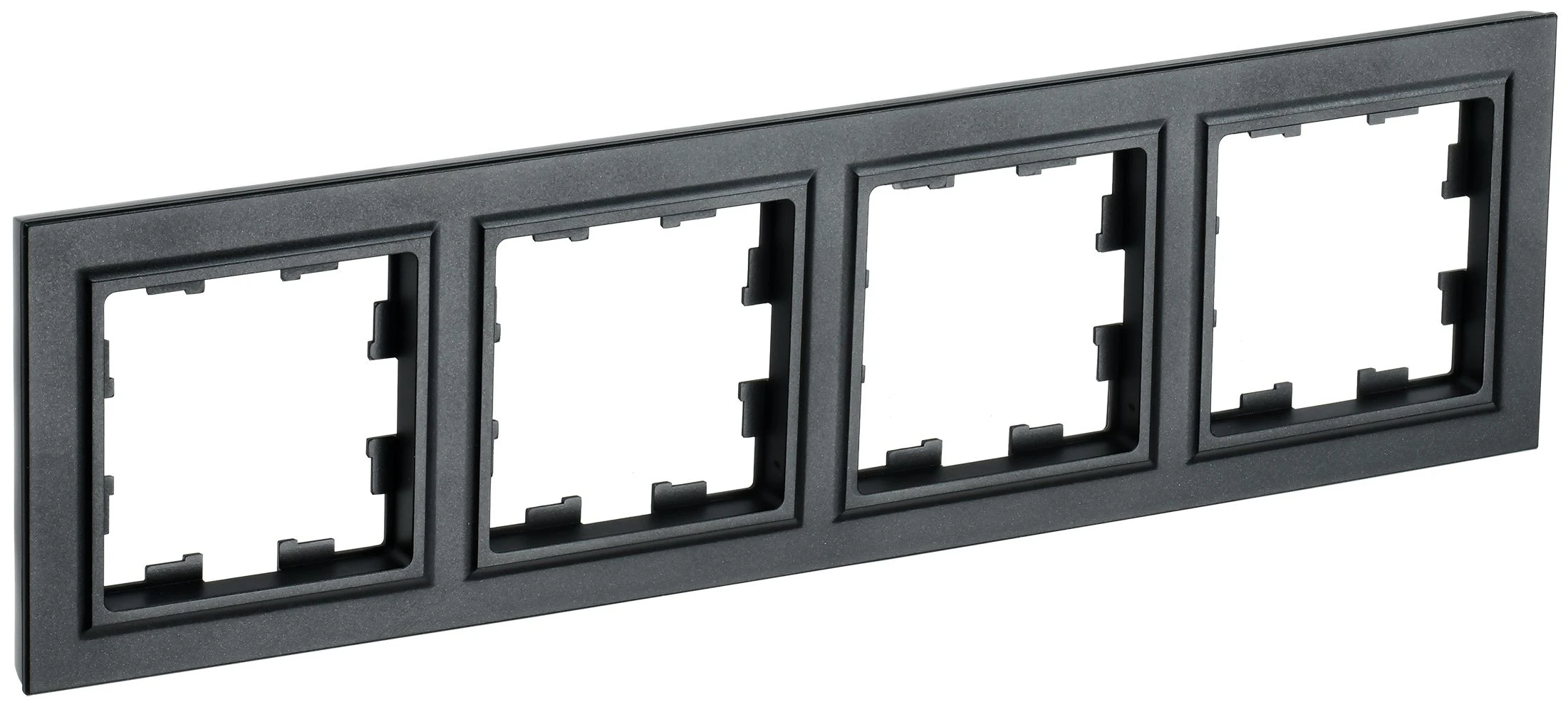 BRITE Рамка 4 поста РУ-4-БрЧ черный IEK BR-M42-K02