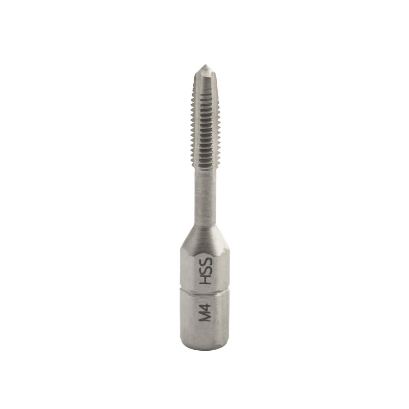 Метчик М 4,0х0,7 (Для шуруповерта) PN8/3016 HSS 6h(2N) A/5P 40мм a=1/4'' (CzTool) Bucovice 940040