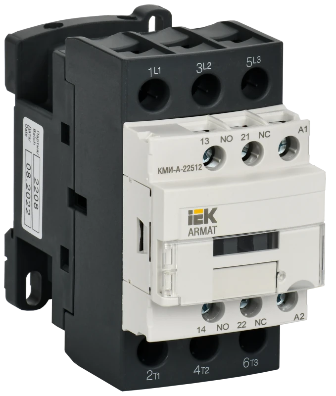 ARMAT Контактор КМИ-А-22512 LC1D 25А 24В/АС3 1НО/1НЗ IEK AR-ACC-21-025-024-11
