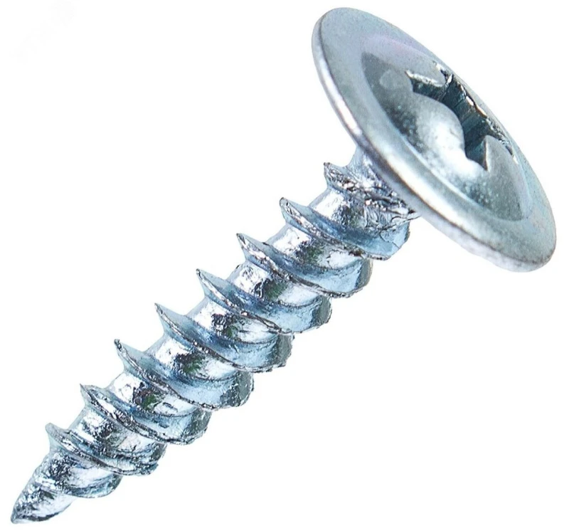 Саморез металл/металл 4.2х13 острый цинк 1000 шт (screw-m-4.2x13o-1000) Крепдил