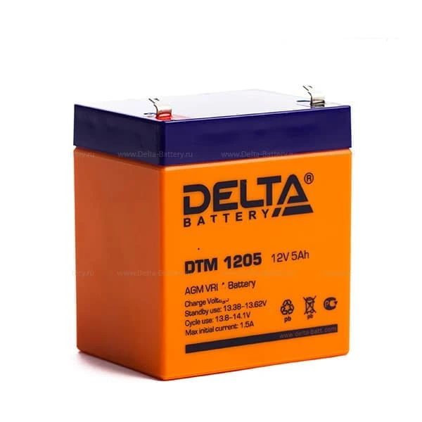 Аккумулятор DTM 12В 5Ач (DTM 1205) Delta