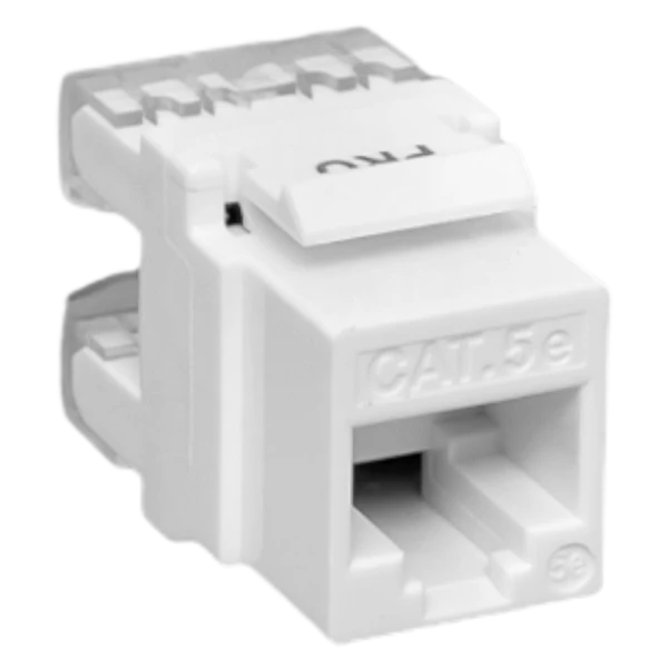 Модуль Keystone TERACOM PRO Cat.5E RJ-45 неэкранированный 110 IDC 180 градусов белый EKF TRP-KSTN-180D-5EUTP-WH