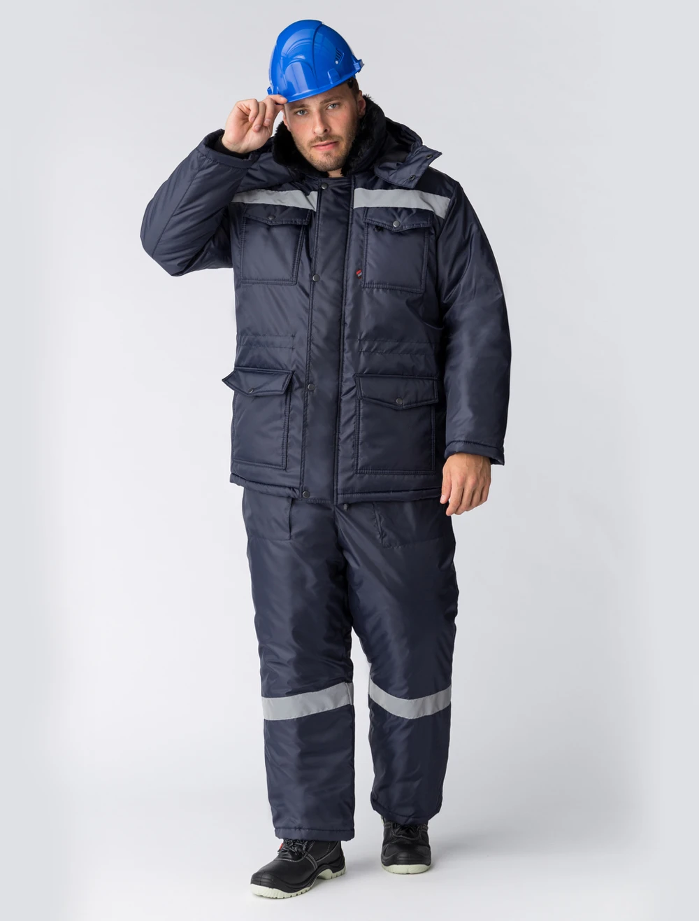 Костюм зимний Мастер NEW (Оксфорд) полукомбинезон, темно-синий 48-50 182-188 Факел 87474932001