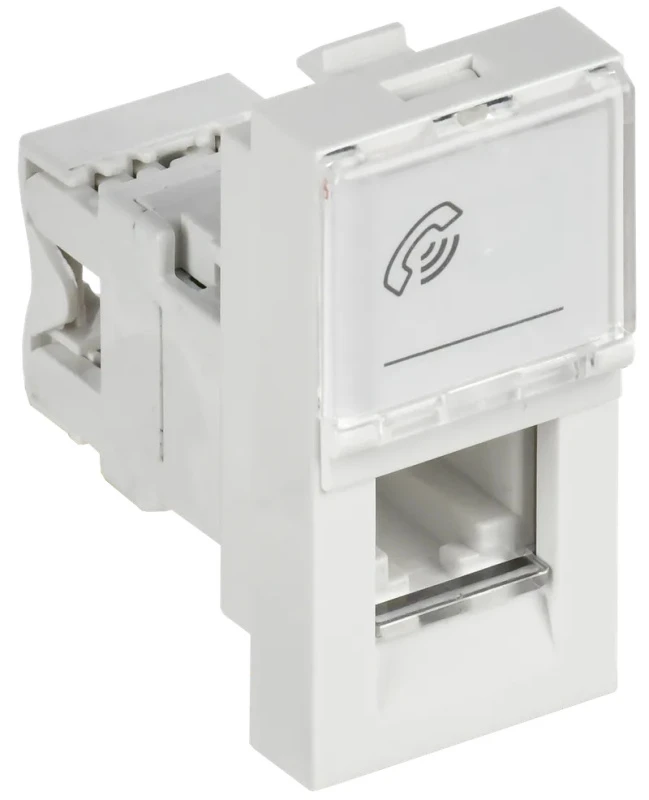 Розетка телефонная RJ-11 категория 3 РКФ-10-00-П IEK CKK-40D-RT1-K01