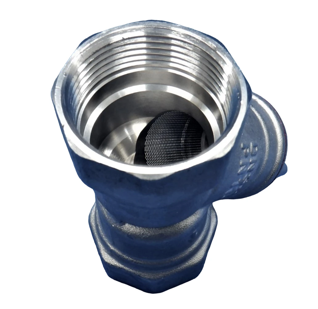 Фильтр ВВ 1'1/4 сетчатый, косой, никелированный Aquadeel BFN-020-104