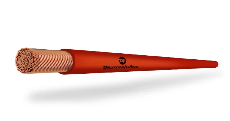 Провод силовой ПуГВнг (А)-LS 1х1.5 красный        многопроволочный Дмитров-Кабель 000001413