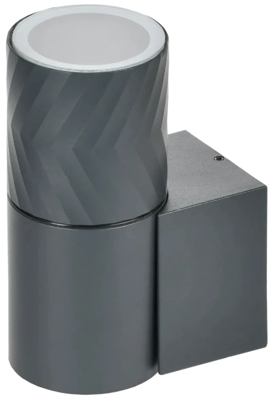 Светильник уличный 5107 настенный GU10 IP65 серый IEK LT-UBU0-5107-GU10-1-K03