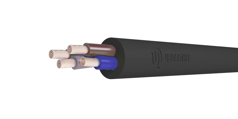 Кабель силовой КГ-ХЛ 4х10(N) 220/380-3 ТРТС Цветлит КЗ 00-00142700