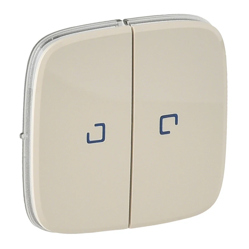 Valena ALLURE Лицевая панель для выключателя двухклавишного с подсветкой Слоновая кость Legrand 755226