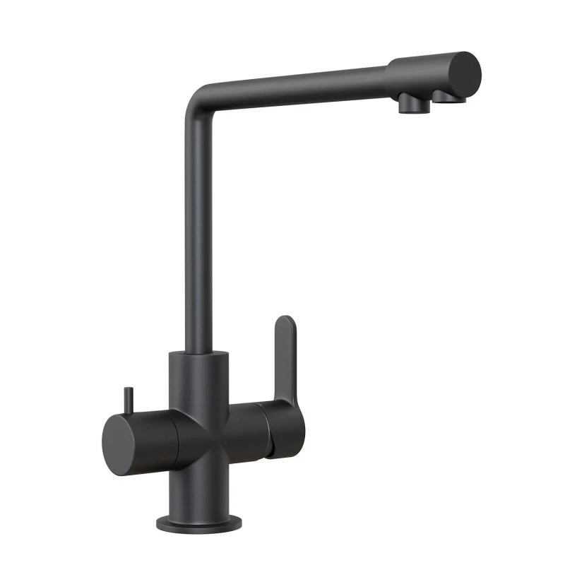 Смеситель для мойки ПСМ-307-22 STEEL нержавеющая сталь AISI-304 с подключением фильтра тип См-МОЦБА ПрофСан PSM-307-22