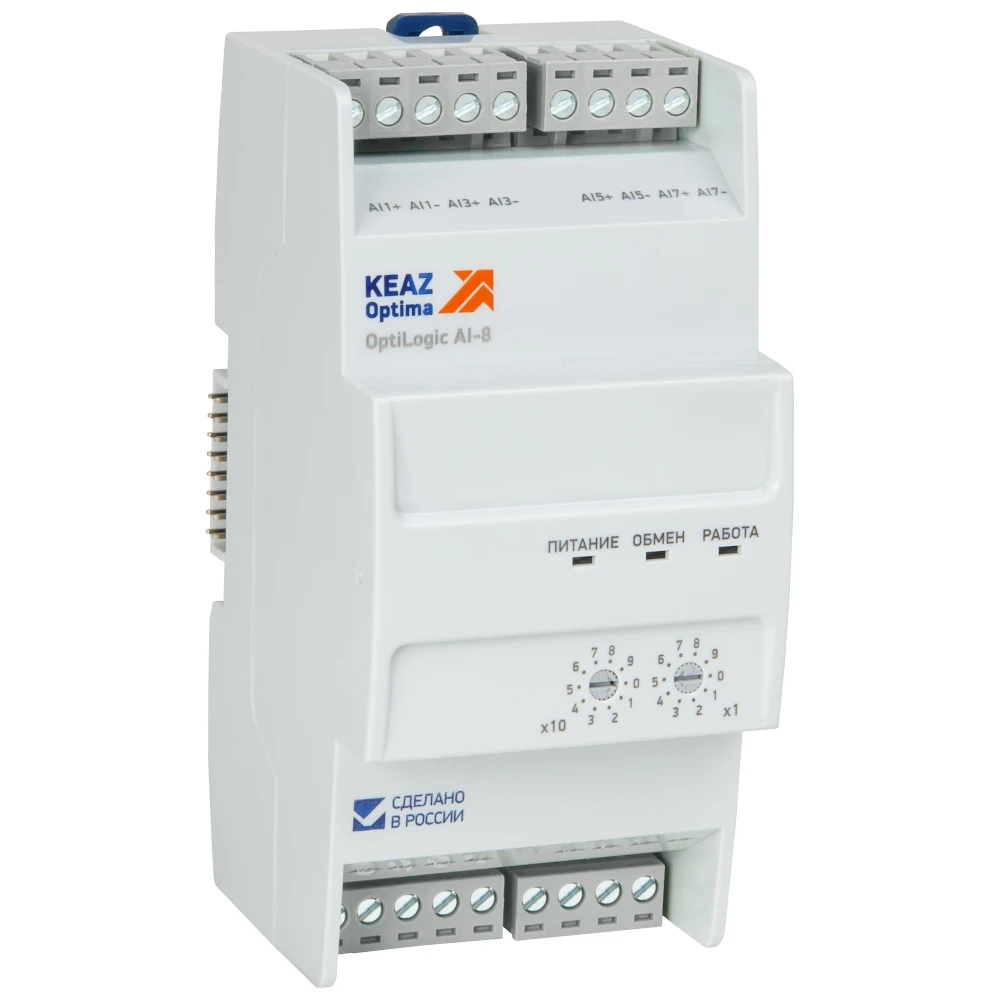 Модуль аналогового ввода OptiLogic L-AI-8 (288027) КЭАЗ