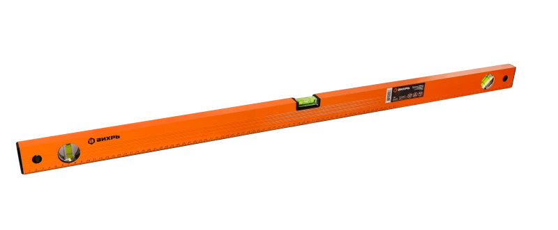 Уровень алюминиевый 1000мм фрезерованный 3 глазка Вихрь 73/11/4/4