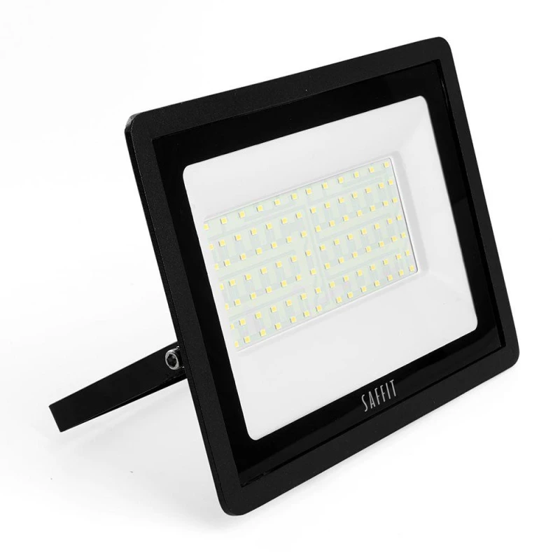 Прожектор светодиодный ДО-100w 6400К 9000Лм IP65 черный SAFFIT 55068
