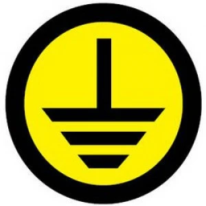 Знак безопасности Земля (круглый) d=20мм (an-1-04) EKF