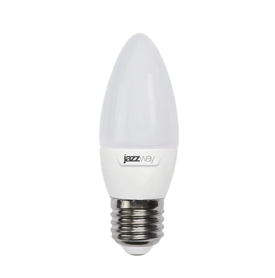 Лампа светодиодная LED 9Вт Е27 теплый белый матовая свеча (5001923A) JazzWay