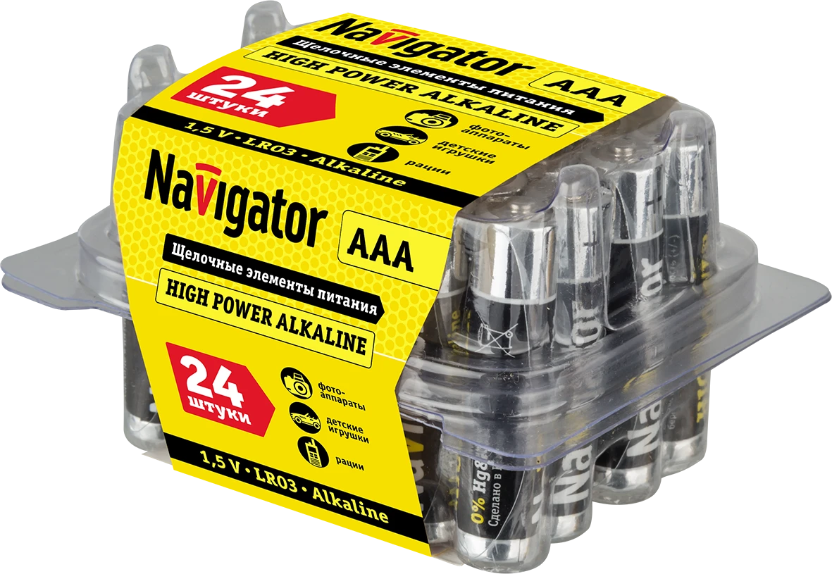 Элемент питания NBT-NE-LR03-BOX24 Navigator Group 94787 17798