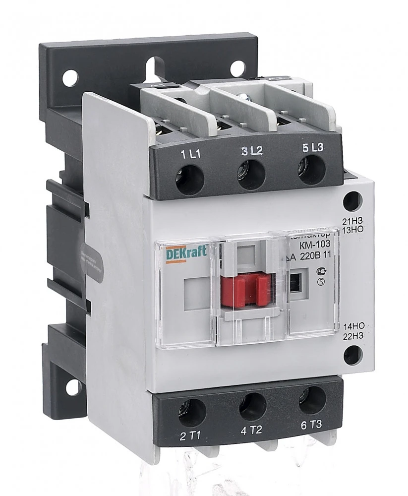 Контактор КМ-103 40А катушка управления 220В AC DEKraft 22128DEK