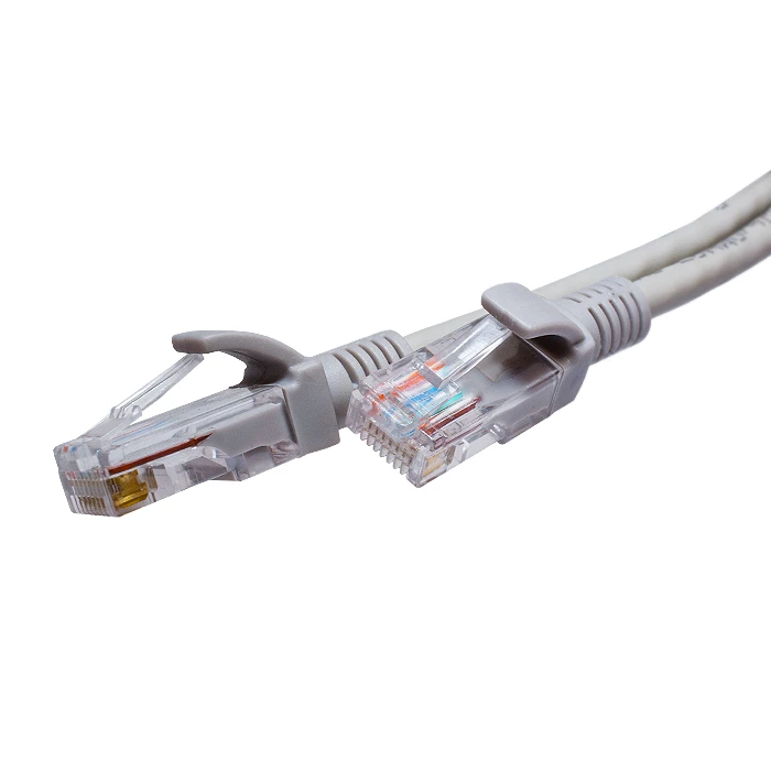 Патч-кордUTP 5e 4x2 26AWG (7x0.16mm) Cu LSZH серый 1м (10-0142) SUPRLAN