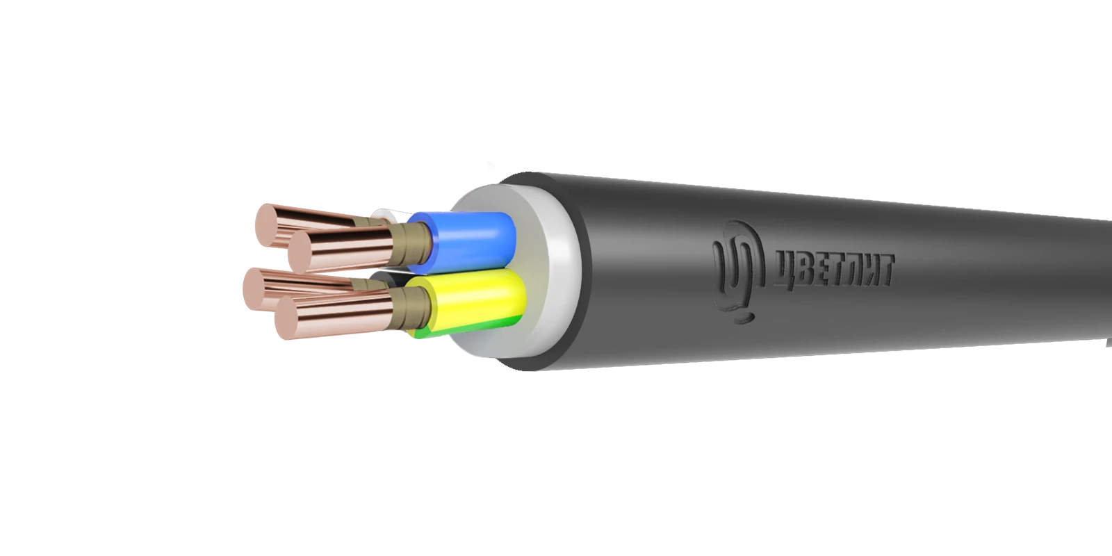 Кабель силовой ВВГнг(А)-FRLS 4х1.5ок(N)-0.66 ТРТС Цветлит КЗ 00-00140700