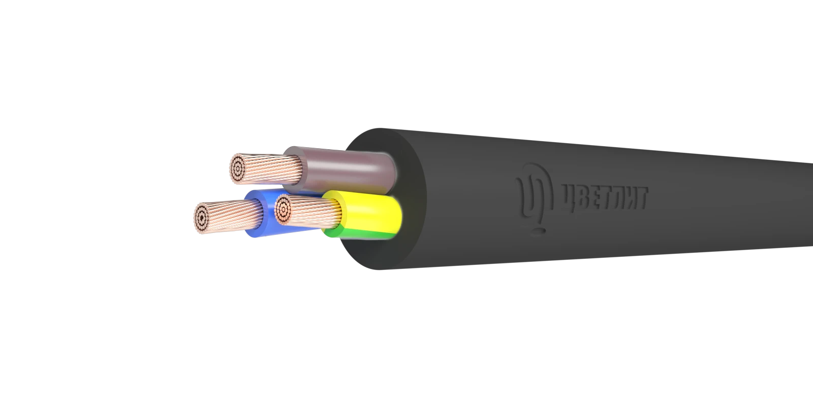 Кабель силовой КГ 3х1,5(N,РЕ) 380/660-2 ТРТС Цветлит КЗ 00-00142715