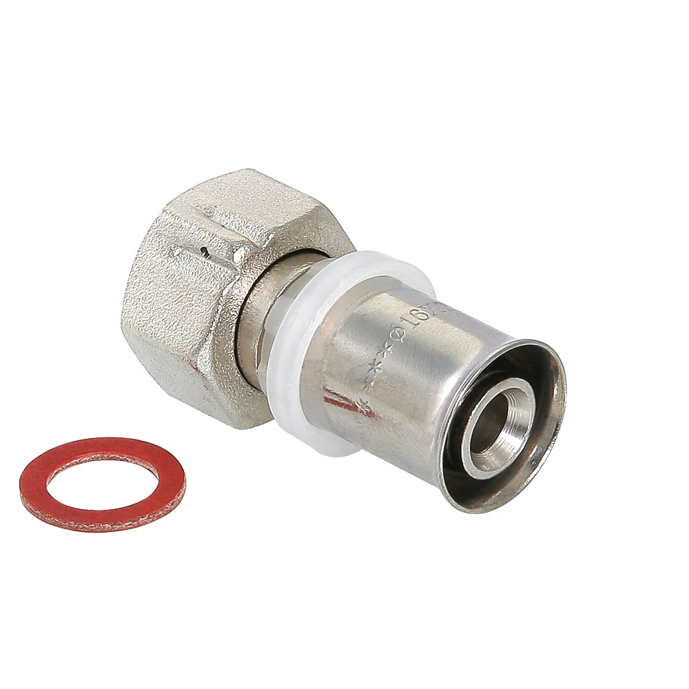 Соединитель пресс 20х1/2' с накидной гайкой VALTEC IV2222004