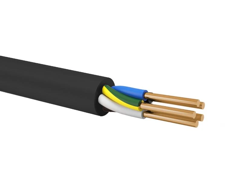 Кабель силовой ВВГнг(А)-LS 5х6ок(N, PE)-0.66 однопроволочный Энергокабель ЭИЗМ1001184