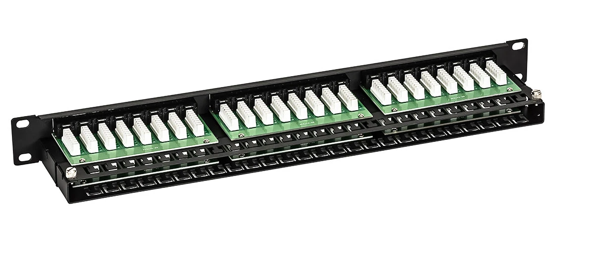 Патч-панель высокой плотности 19', 48хRJ-45, UTP, Cat.5e, 1U (10-0406) SUPRLAN
